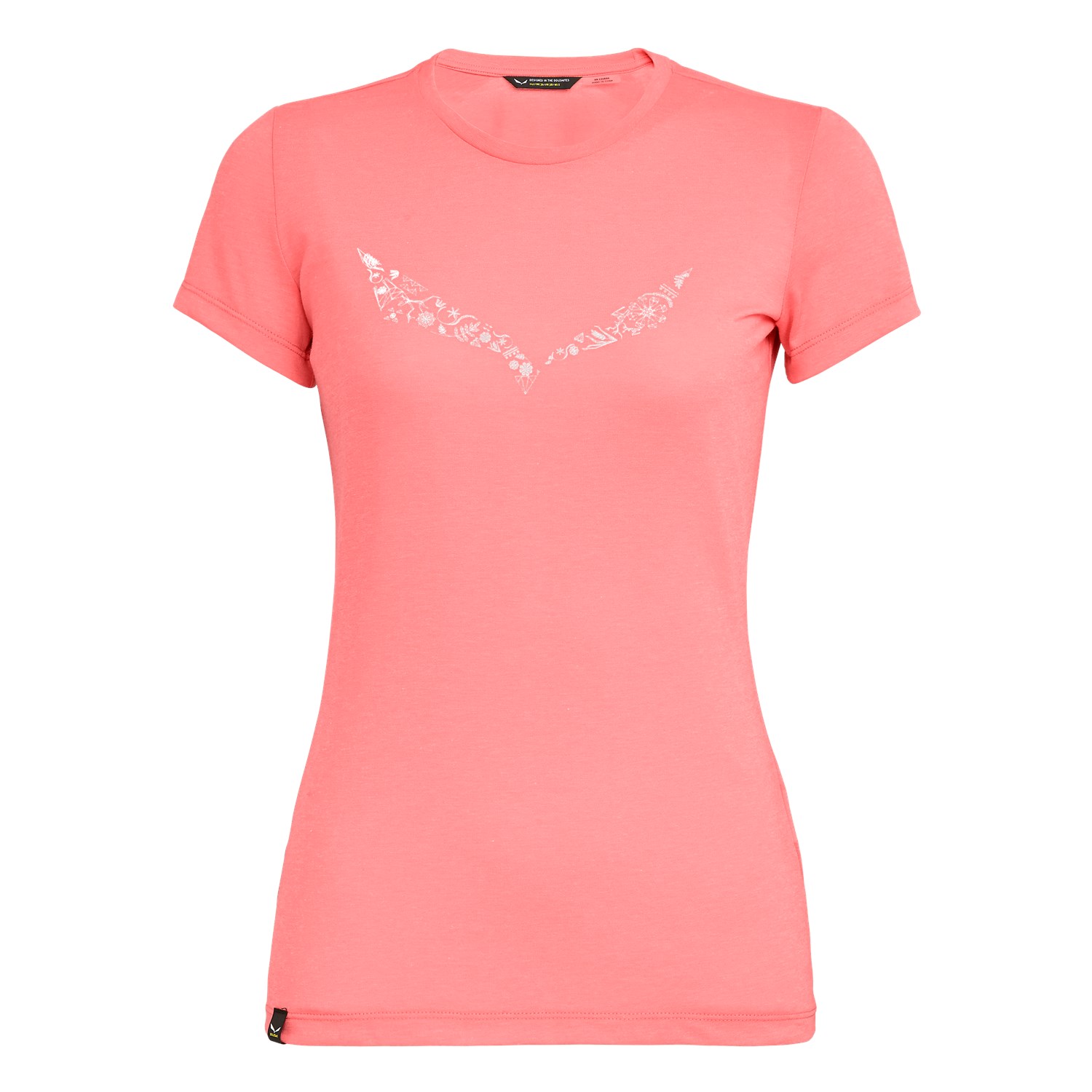 Camisetas Mujer Chile - Salewa Solidlogo Dri-Release® - Rosas - YDVQ-49578